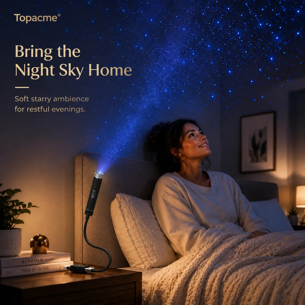 Topacme Celestial Glow USB Starry Ambience Light