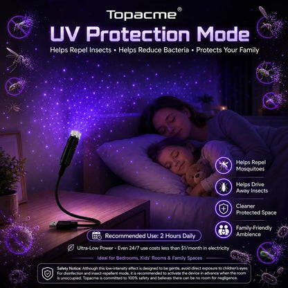Topacme® 2-in-1 Immersive Projection & Purple Ambient Protection Mode✨✨🔮🔮