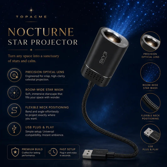 Topacme Nocturne USB Star Projector