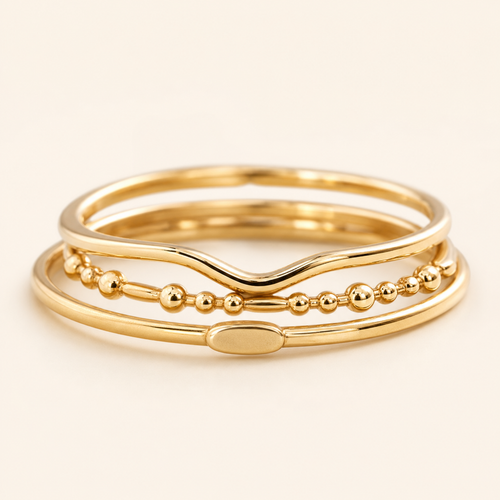 Contour Stack Ring Set