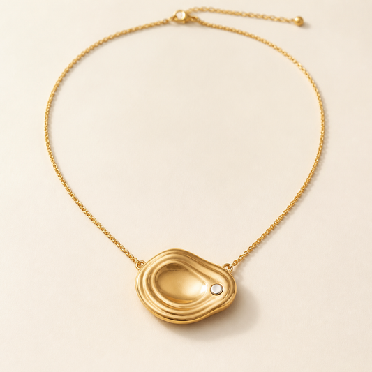 Echo Pebble Pendant Necklace
